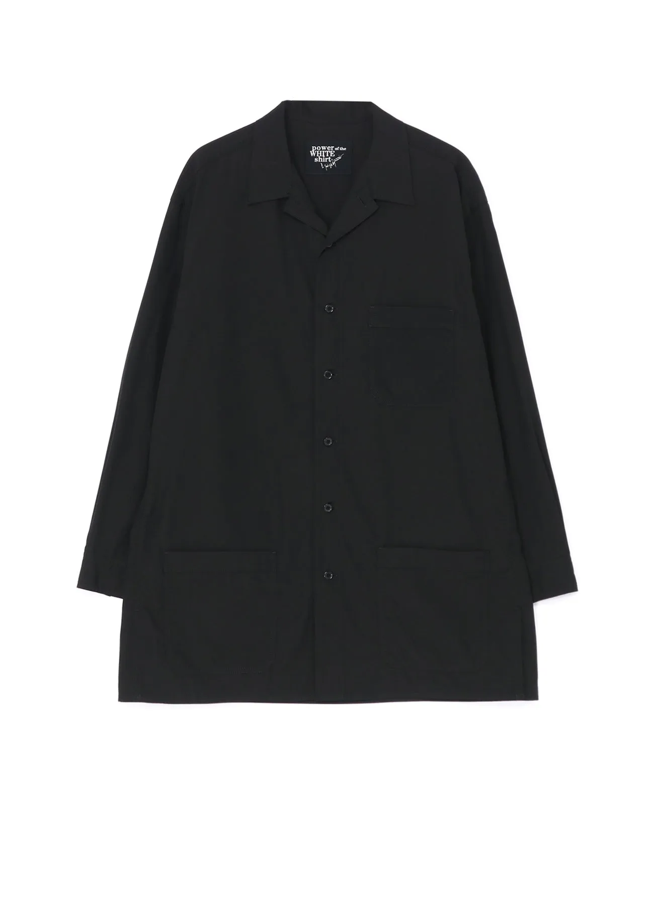 3-POCKET OPEN COLLAR SHIRT