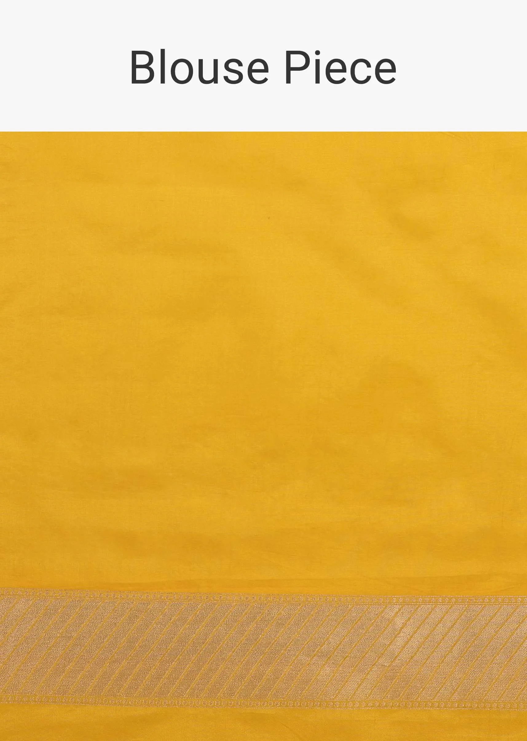 Citrus Yellow Saree In Pure Banarasi Silk With Upada Zari Weave Floral Butti Work