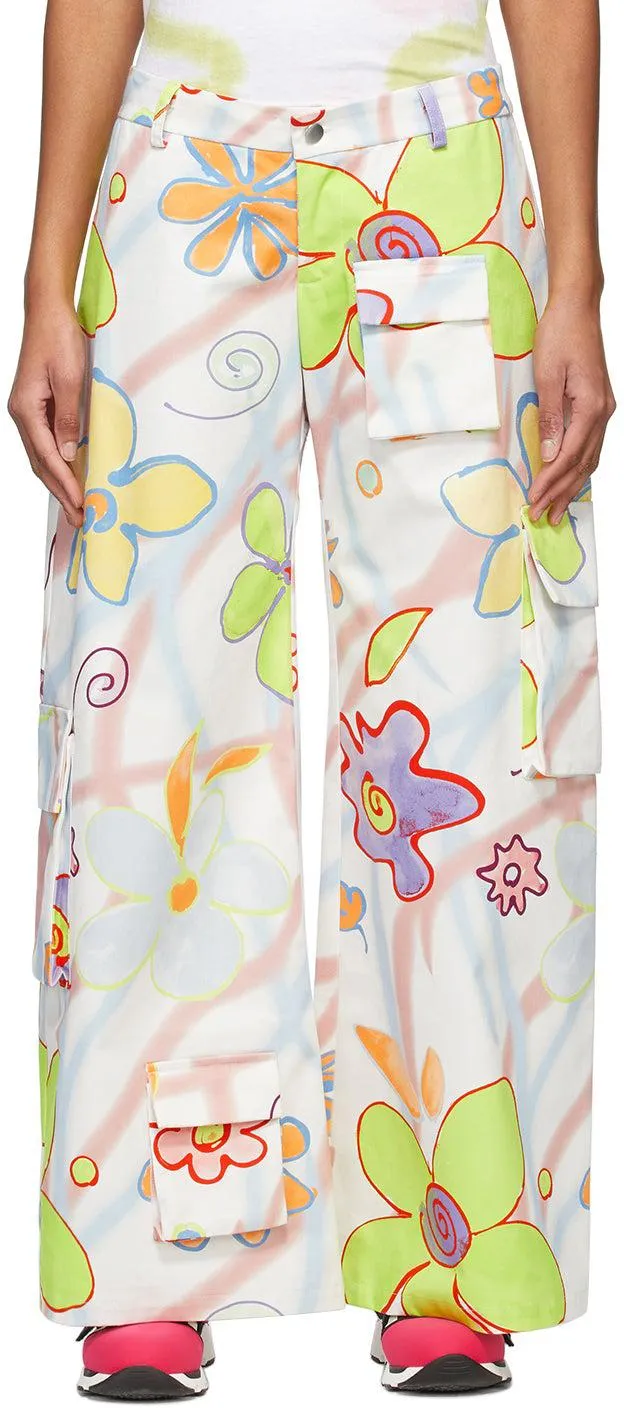 Collina Strada Multicolor Flower Swirl Trousers