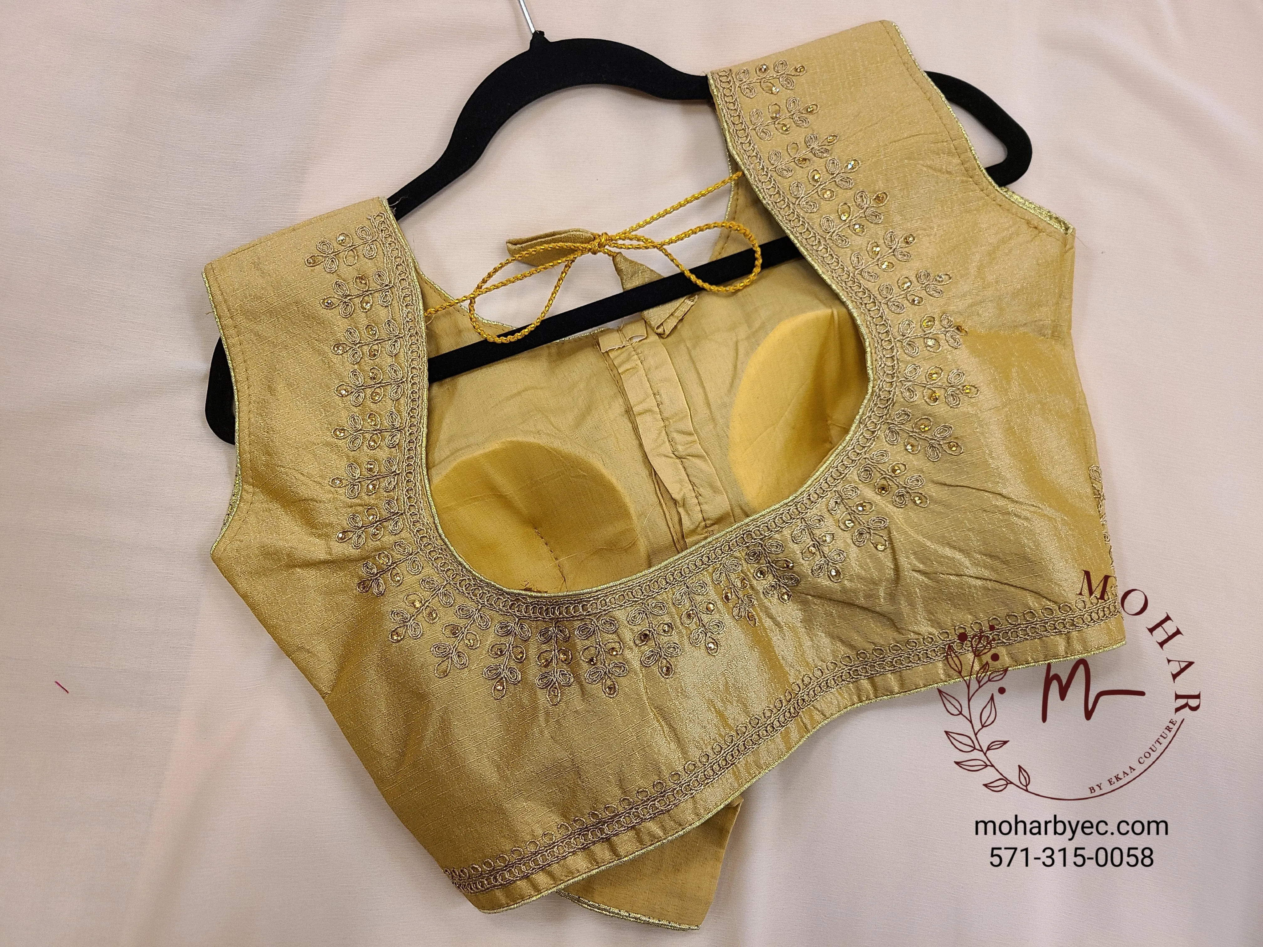 Gold Silk Blouse
