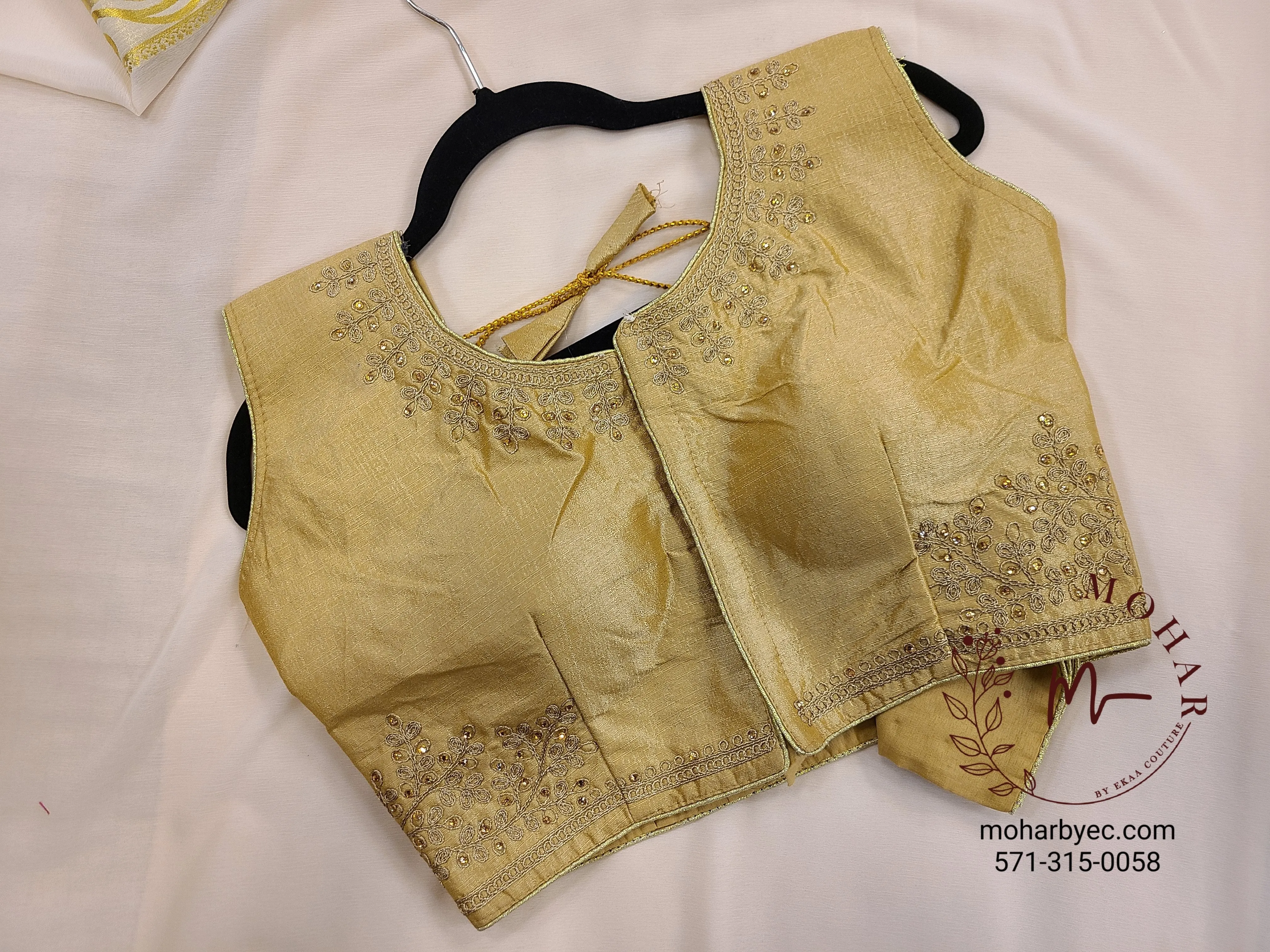 Gold Silk Blouse