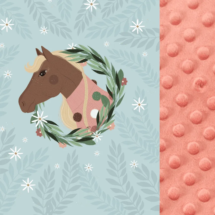La Millou Adult Light Blanket XL 140cm x 200cm  Pony is my Love|Papaya