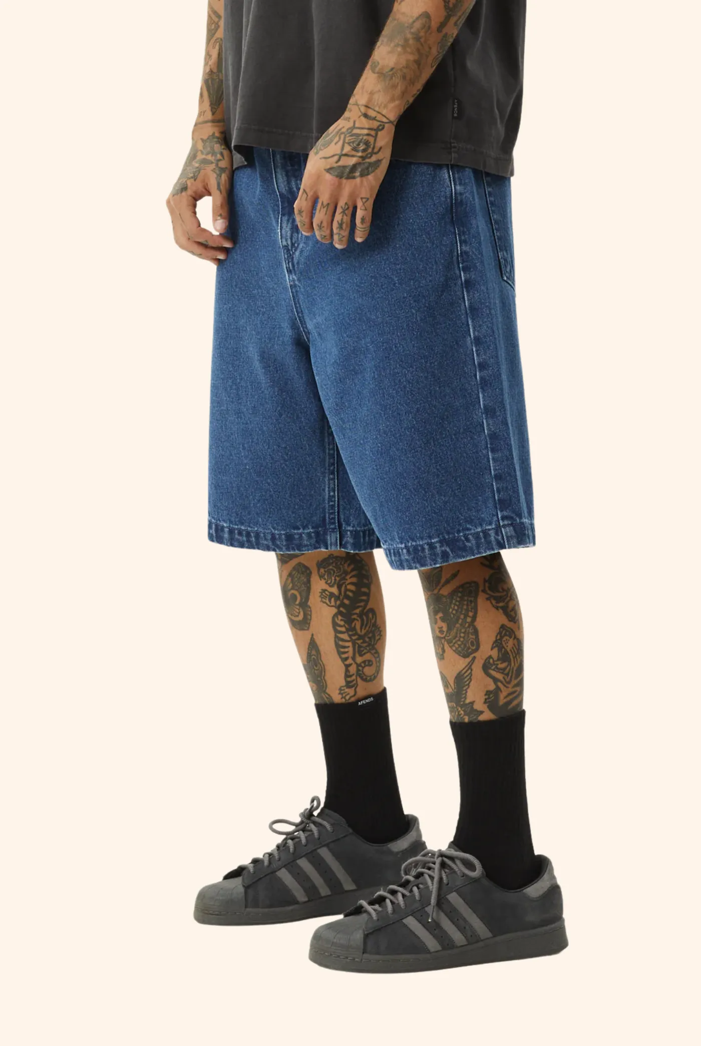 Lil C Denim Baggy Jort