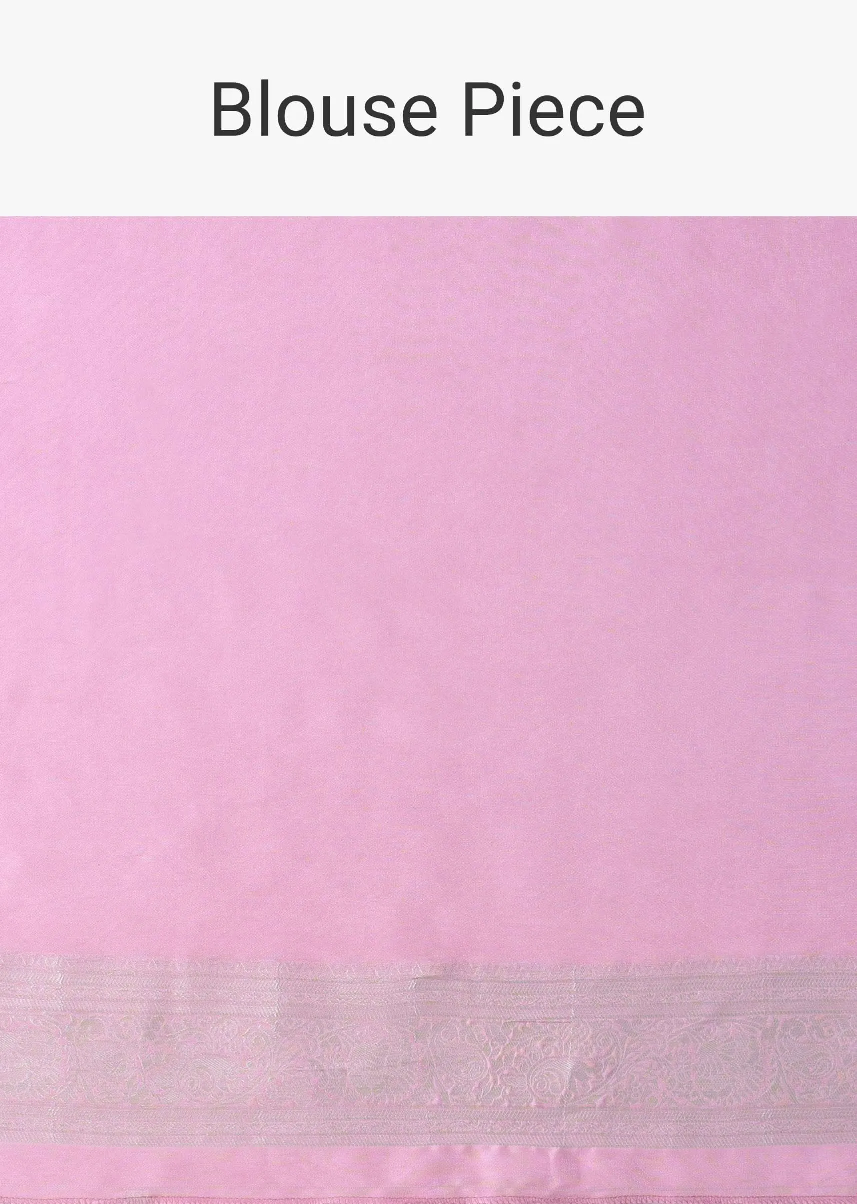 Lilac Sachet Pink Woven Saree In Dola Silk And Silver Weave