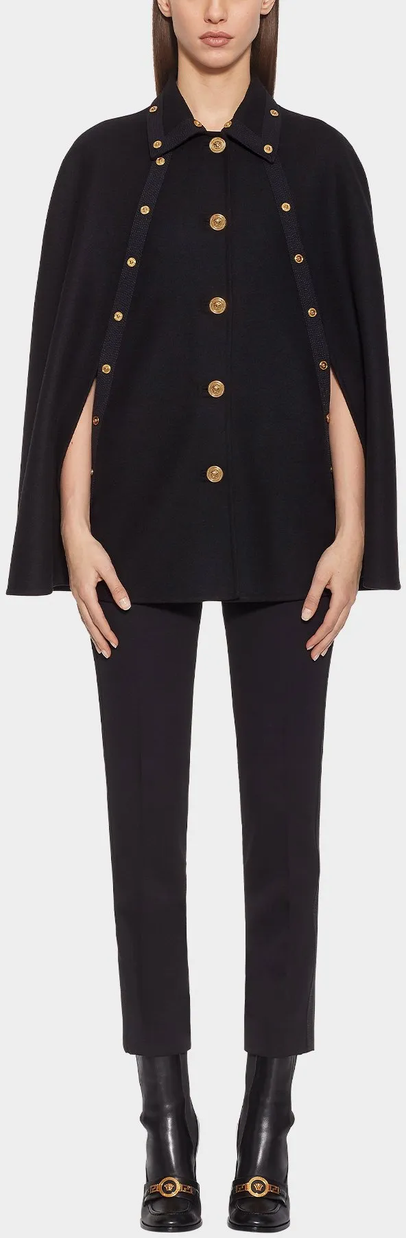 Medusa Medallion Cape Jacket
