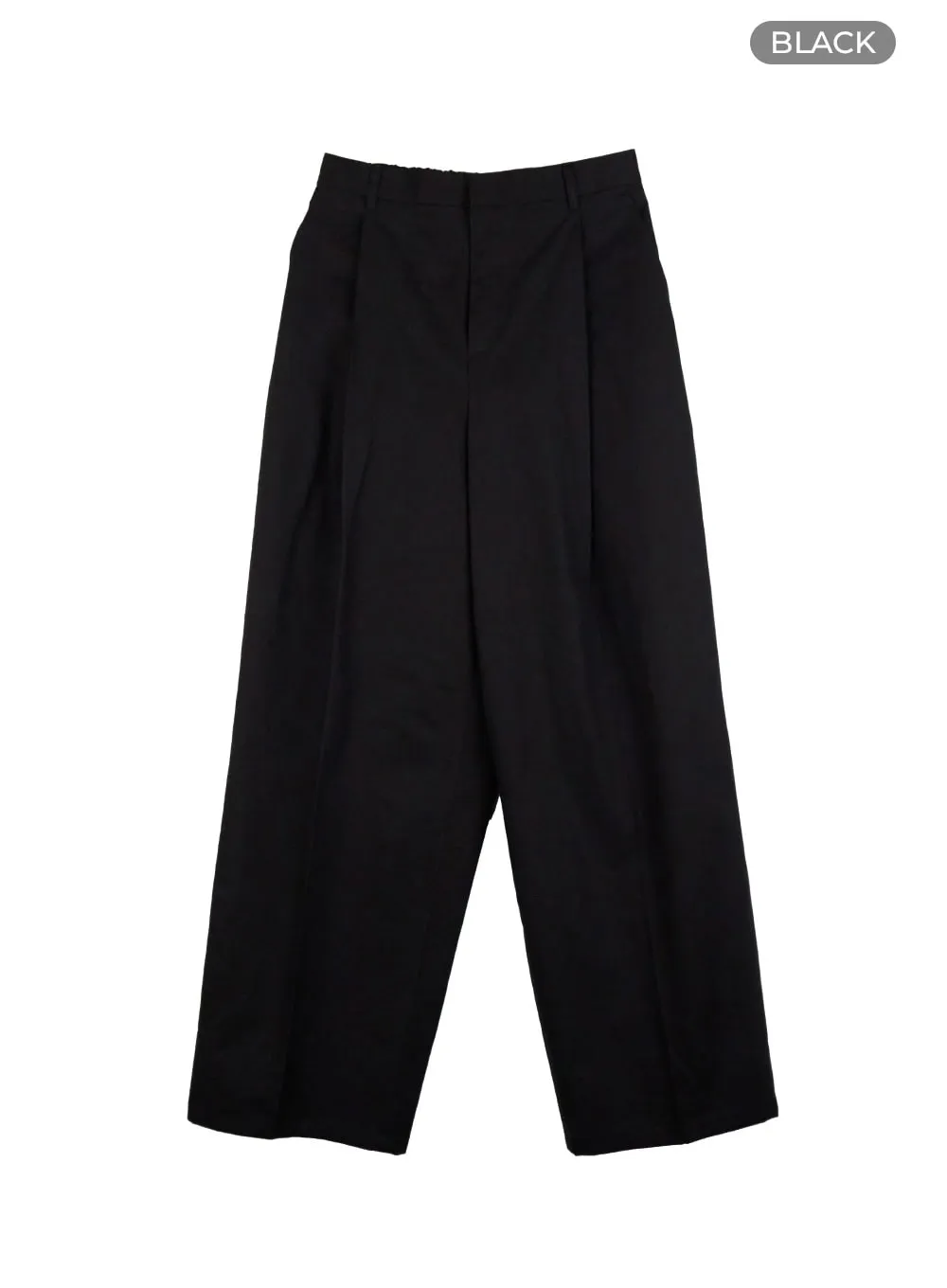 Men's Wide Leg Pintuck Trousers IO428