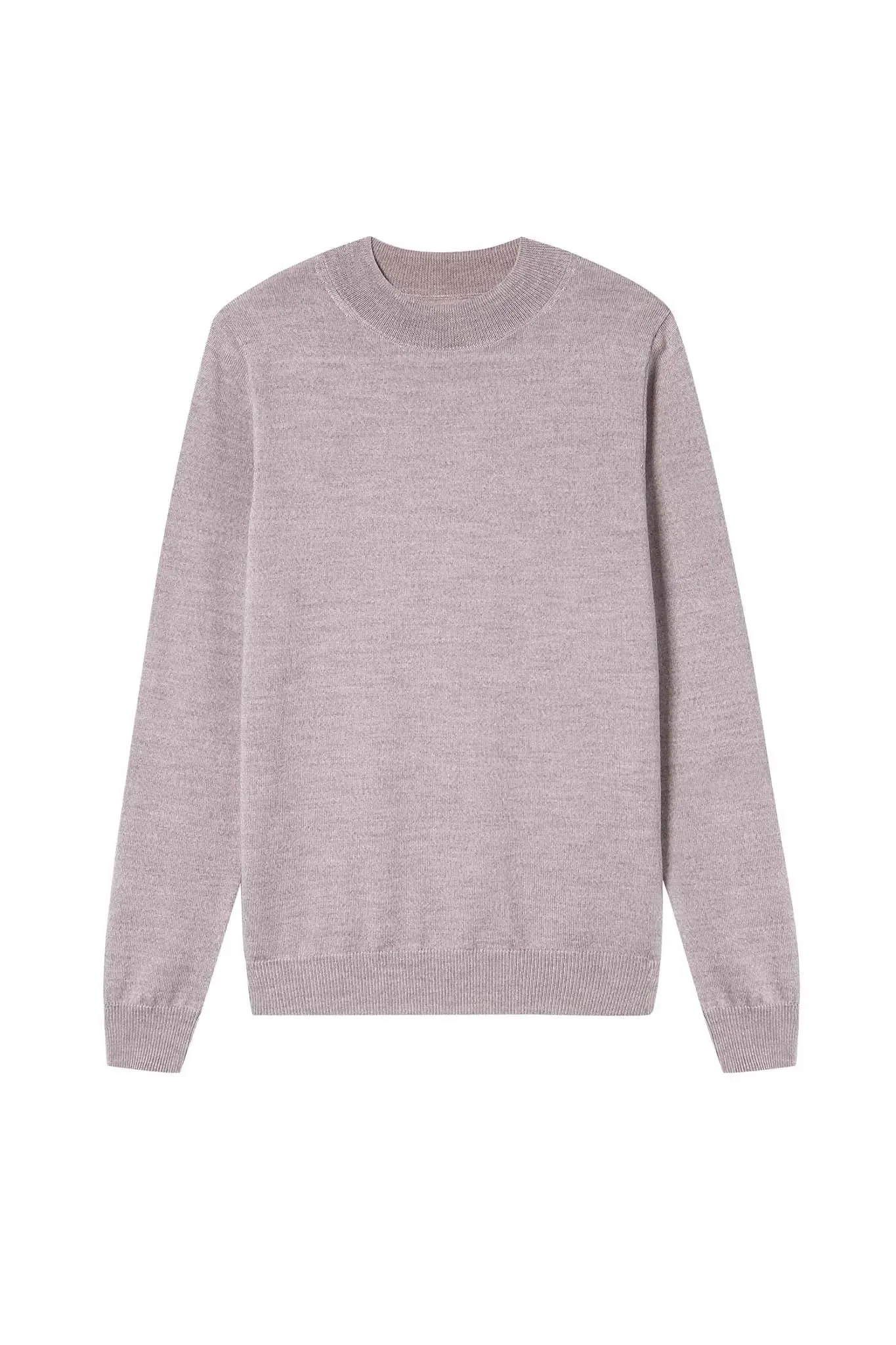 Merino Wool Mock Neck Sweater