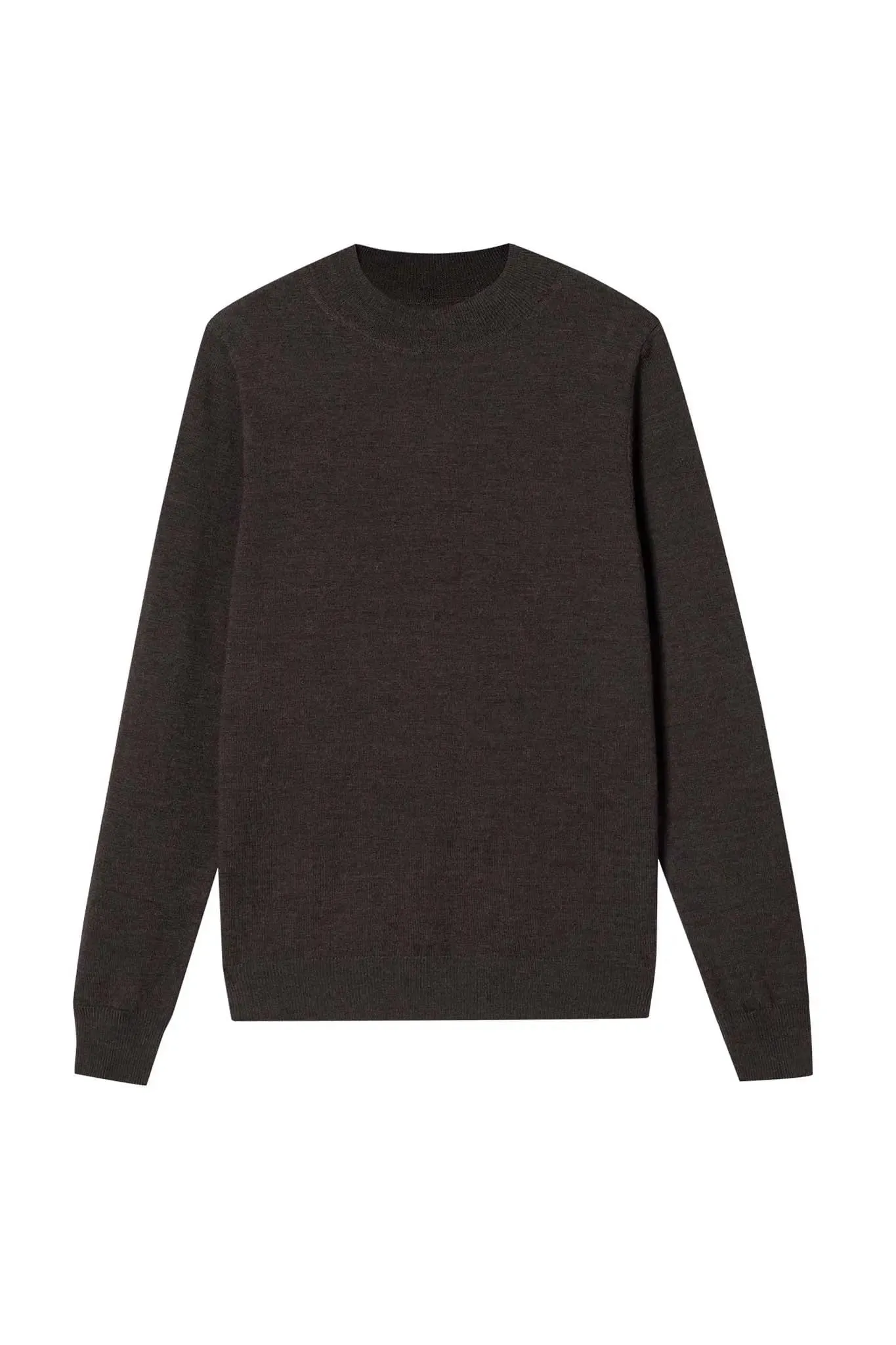 Merino Wool Mock Neck Sweater