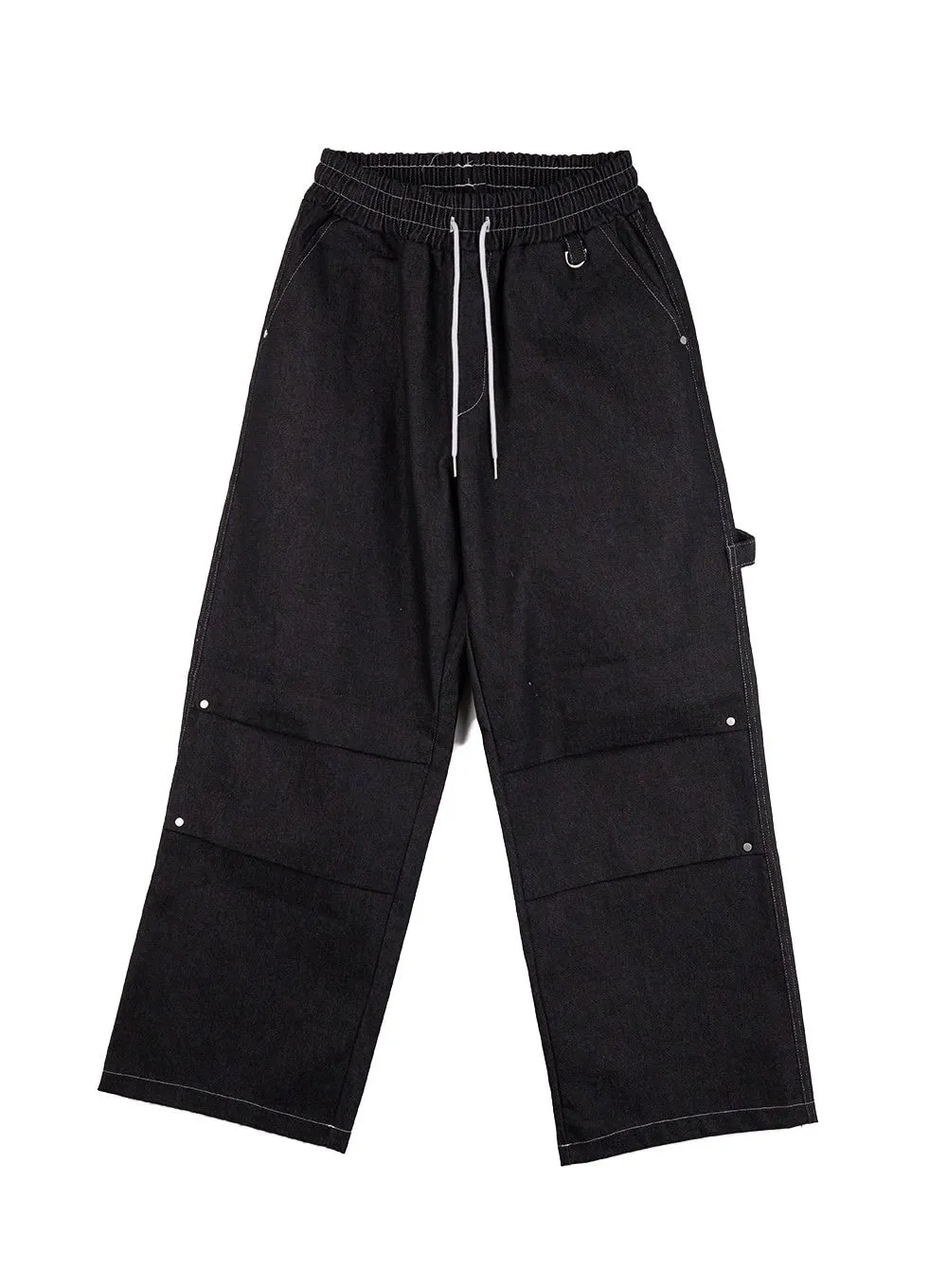 Non-Fade Wide-Leg Denim Trousers CN412