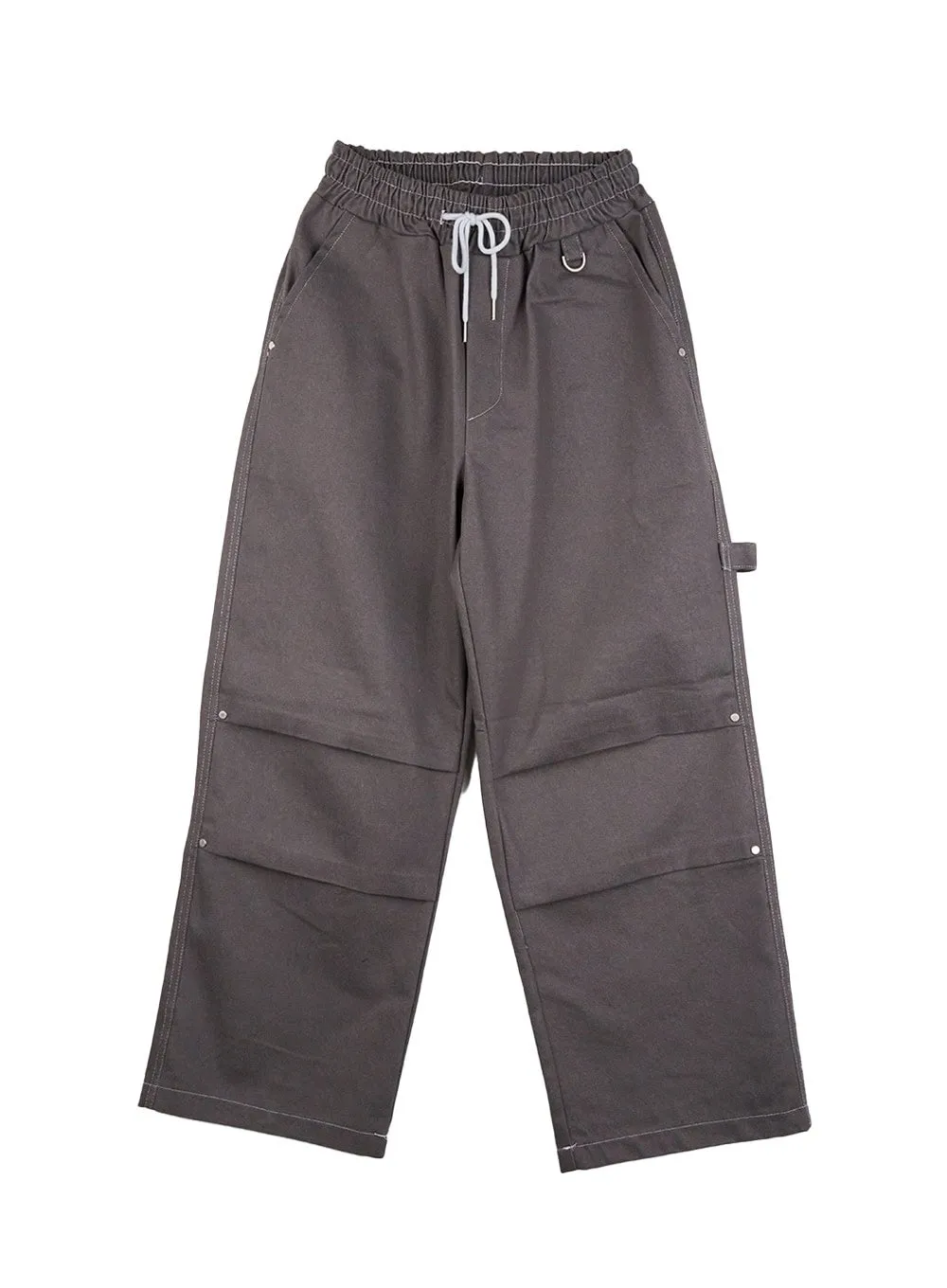 Non-Fade Wide-Leg Denim Trousers CN412