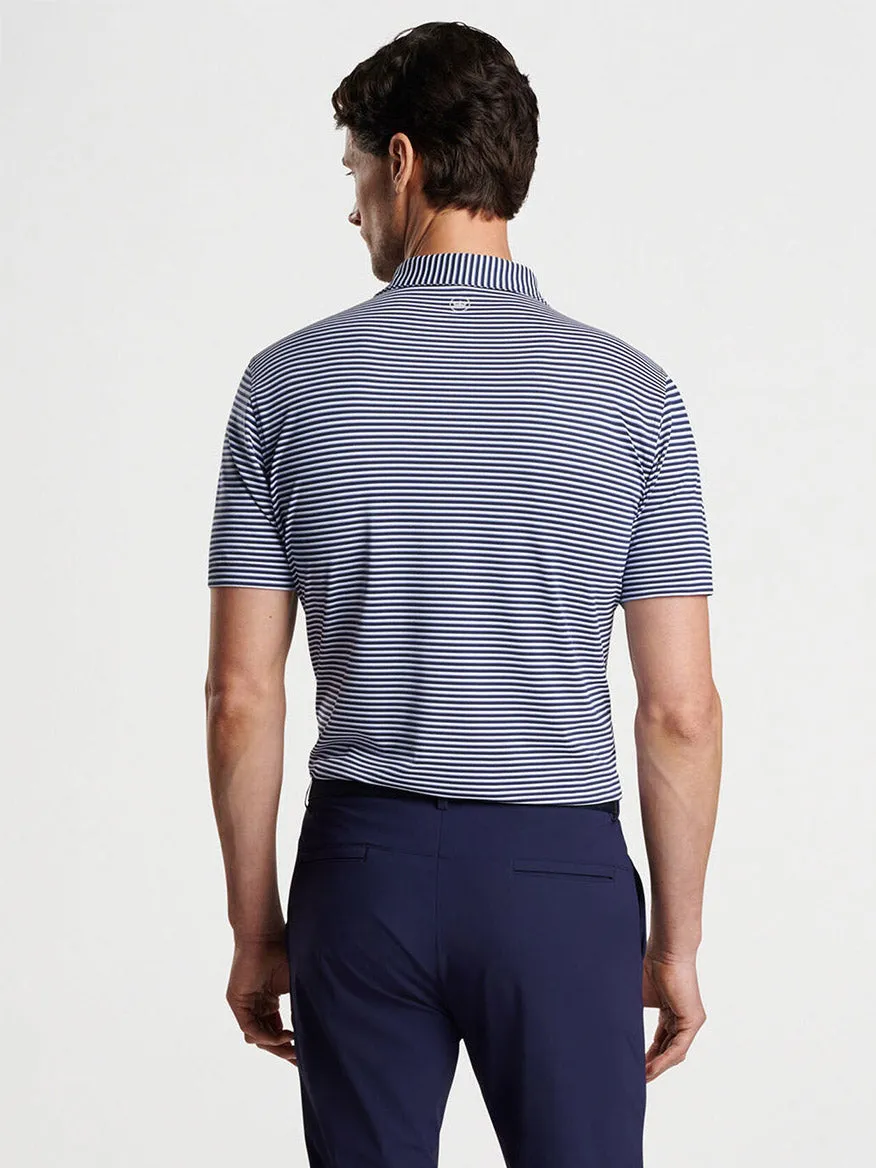 Peter Millar Tempo Performance Mesh Polo in Navy