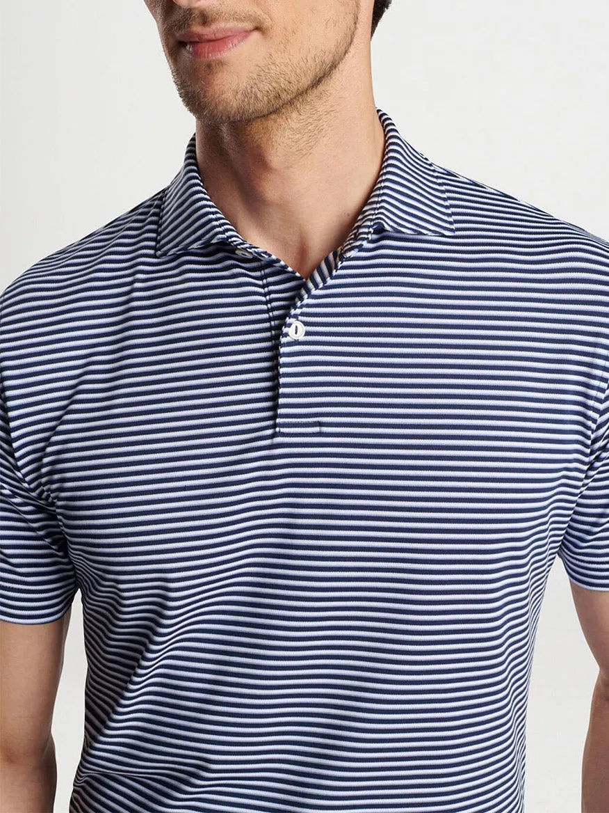 Peter Millar Tempo Performance Mesh Polo in Navy