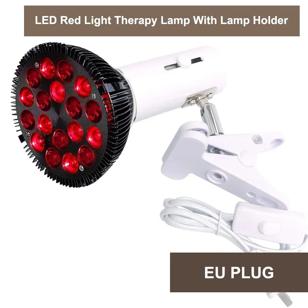 Red Light Therapy Lamp For Face 54W 660nm & 850nm Infrared Light Therapy Device For Muscle Joint Pain Relief Skin Health Tools