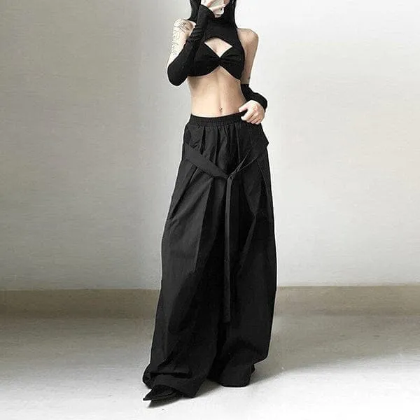 Sea of Black Wide Leg Pants