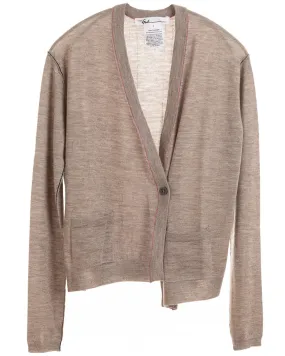 Walnut Asymmetrical Cardigan