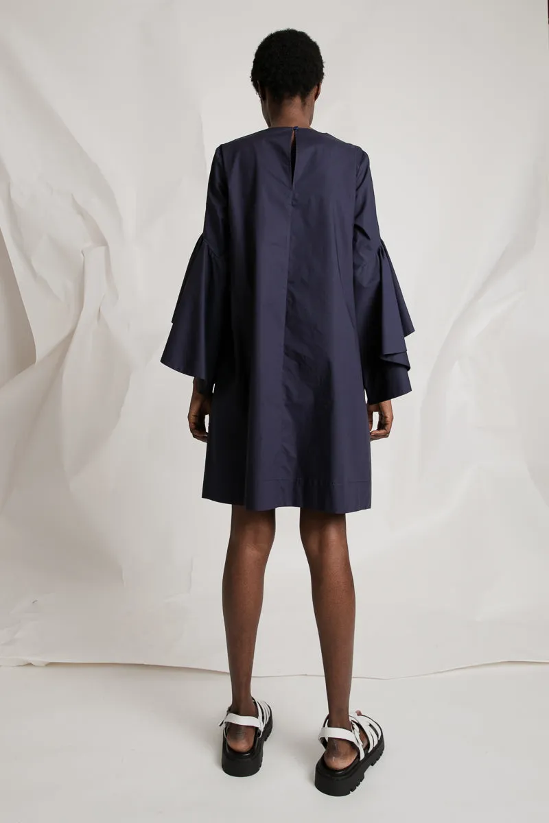 Waterfall Shift Dress - Midnight