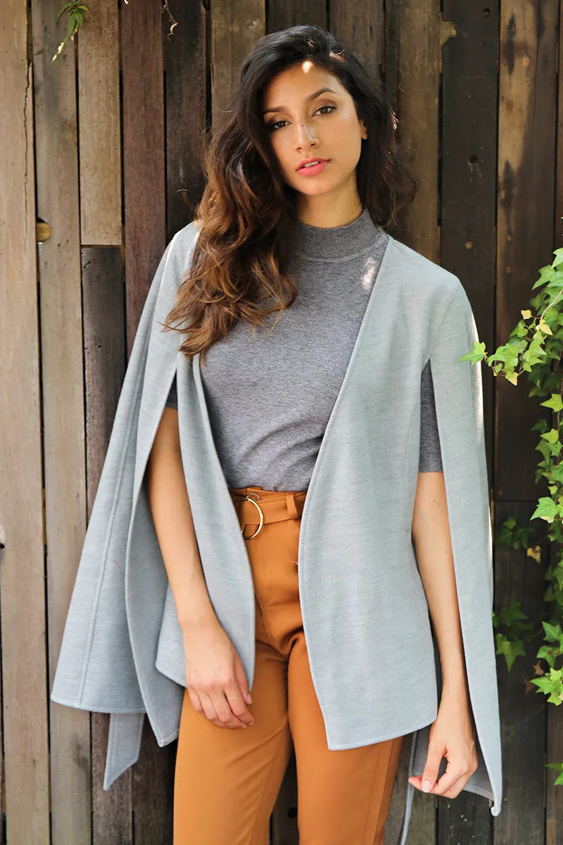 Women's Autumn & Winter V-Neck Cape Coat