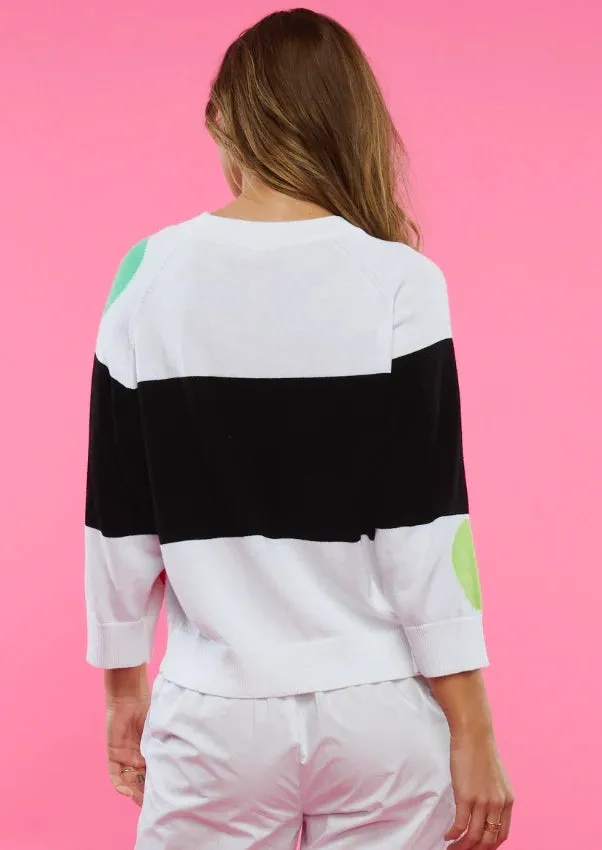 ZP6419u Spot-Stripe Sweater